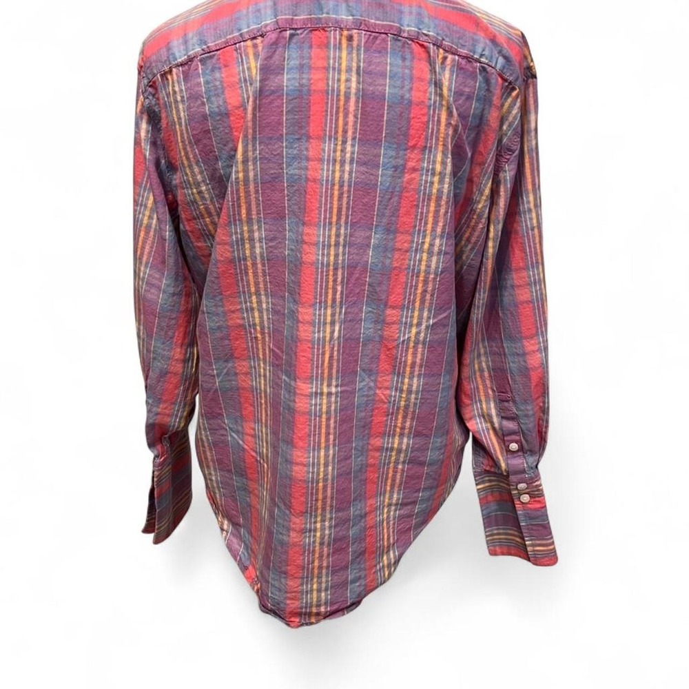 Re-imagined by J.Crew Plaid Button Down Shirt Cotton and Modal Women's Size 8 - Picture 8 of 8